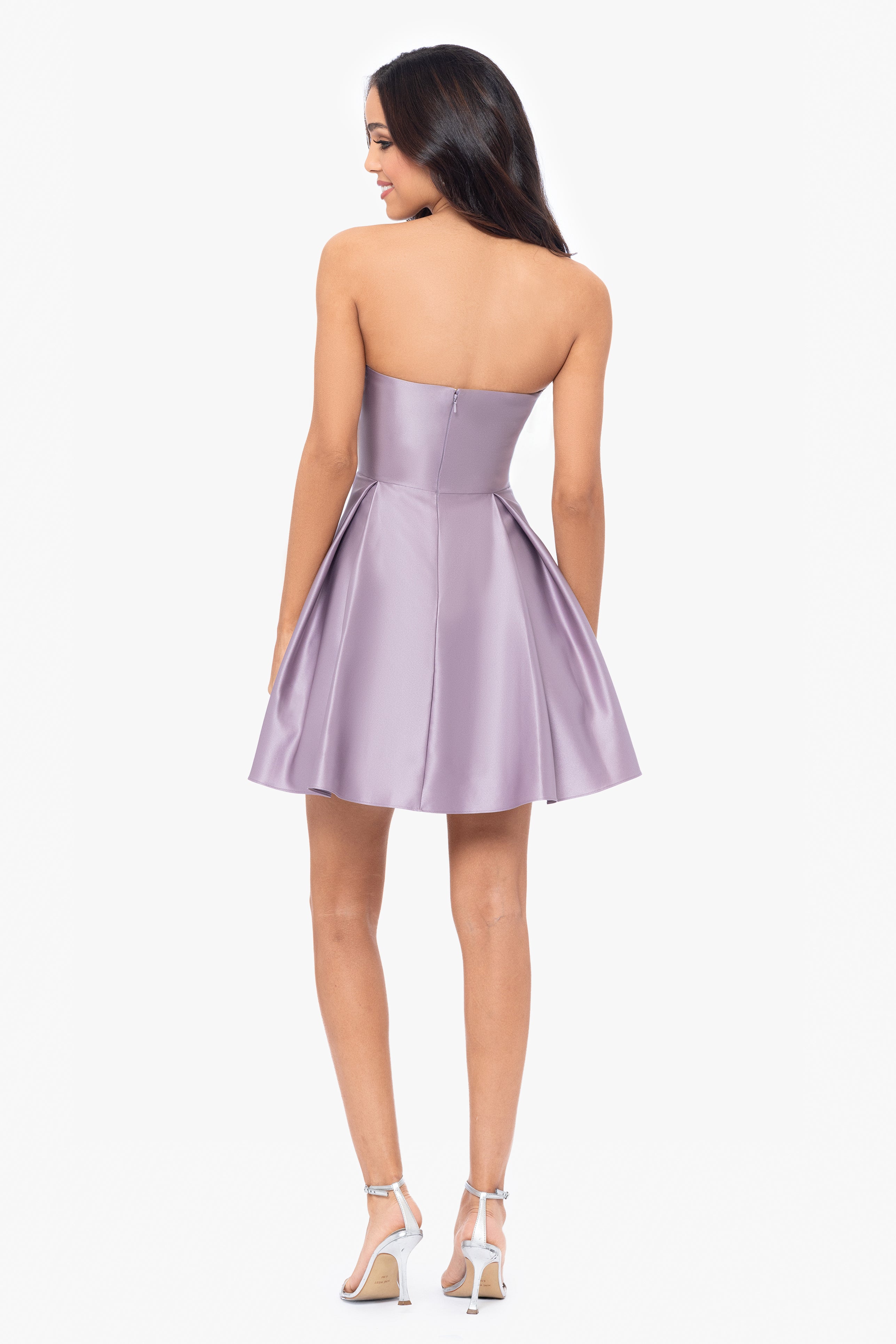 "Teddi" Strapless Rouched Party Dress