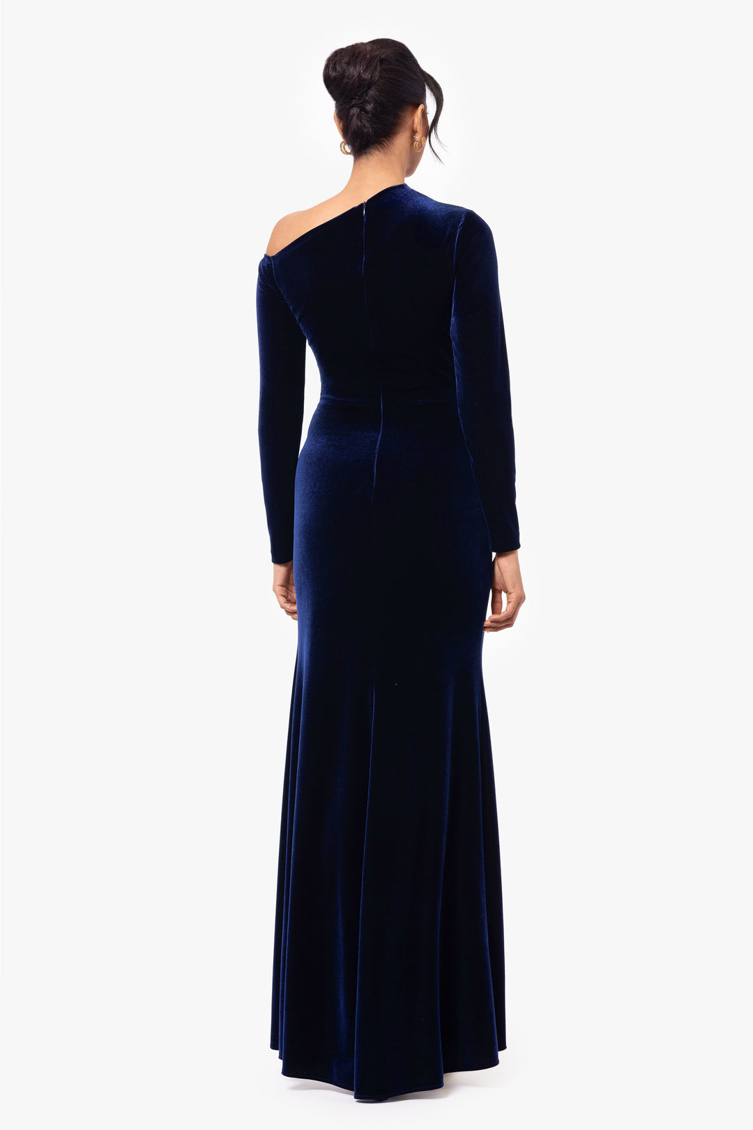 "Annette" Long Velvet Drop Shoulder Long Sleeve Dress