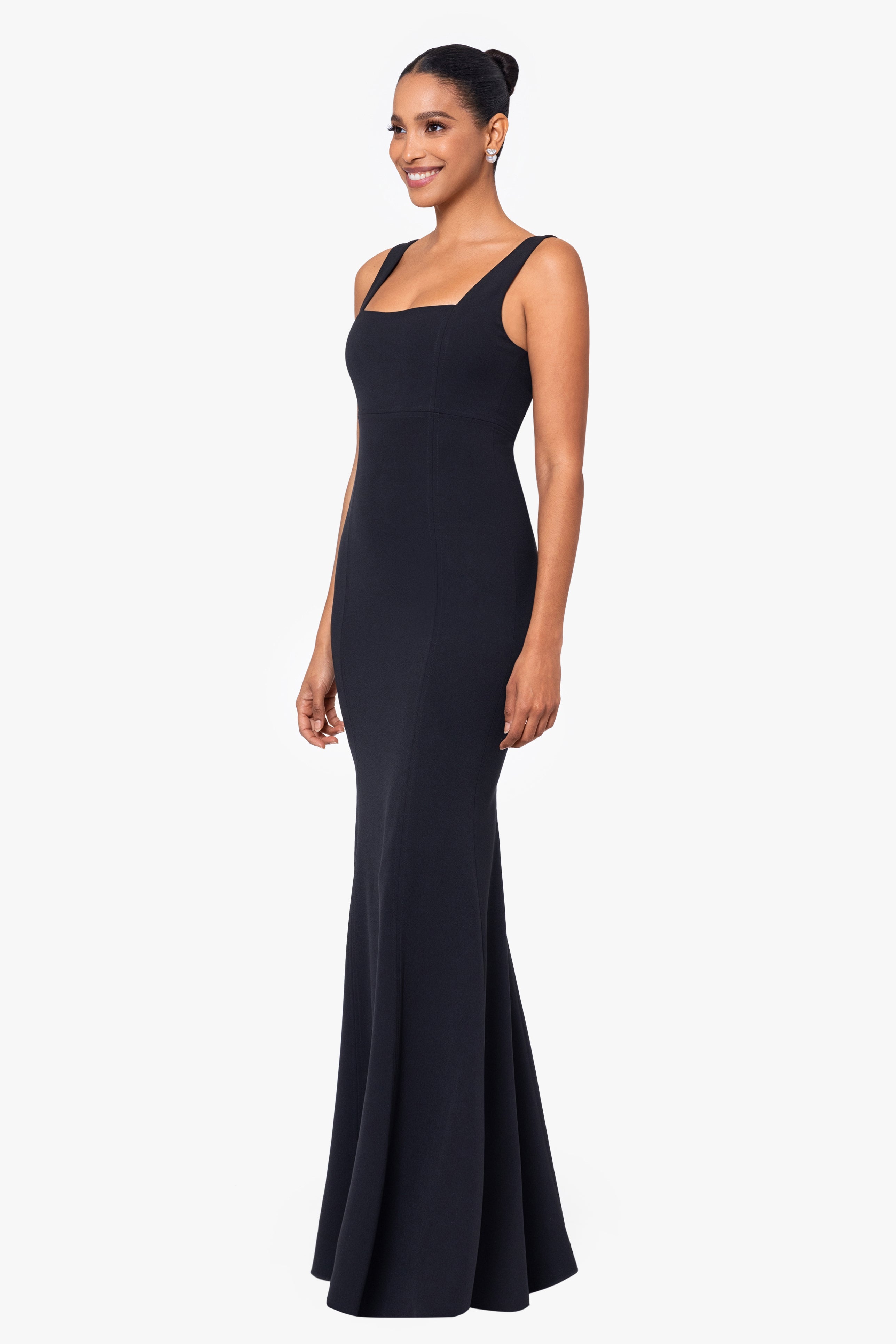 "Natasha" Long Square Neck Mermaid Dress