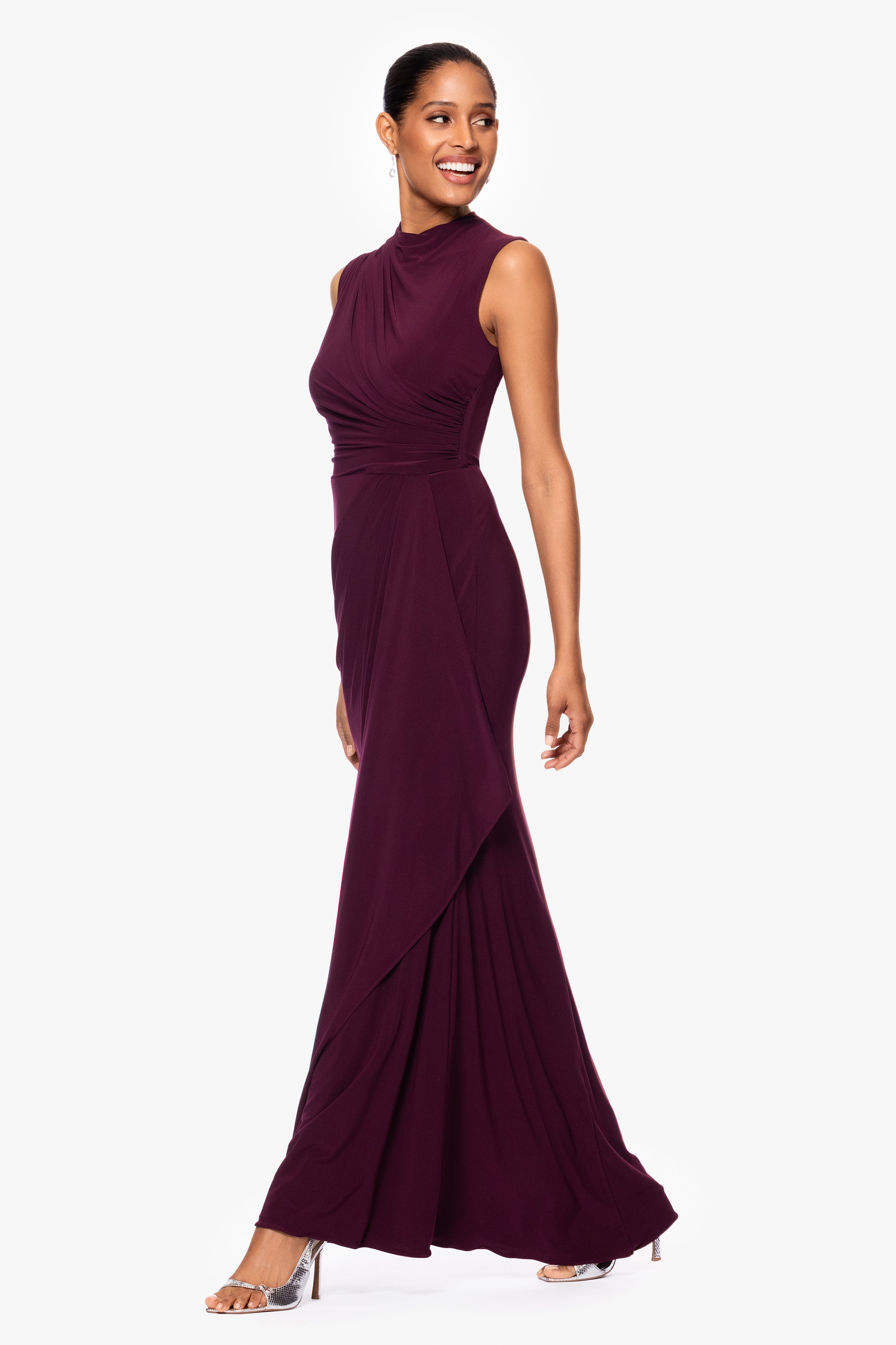 Jersey knit bridesmaid dresses sales