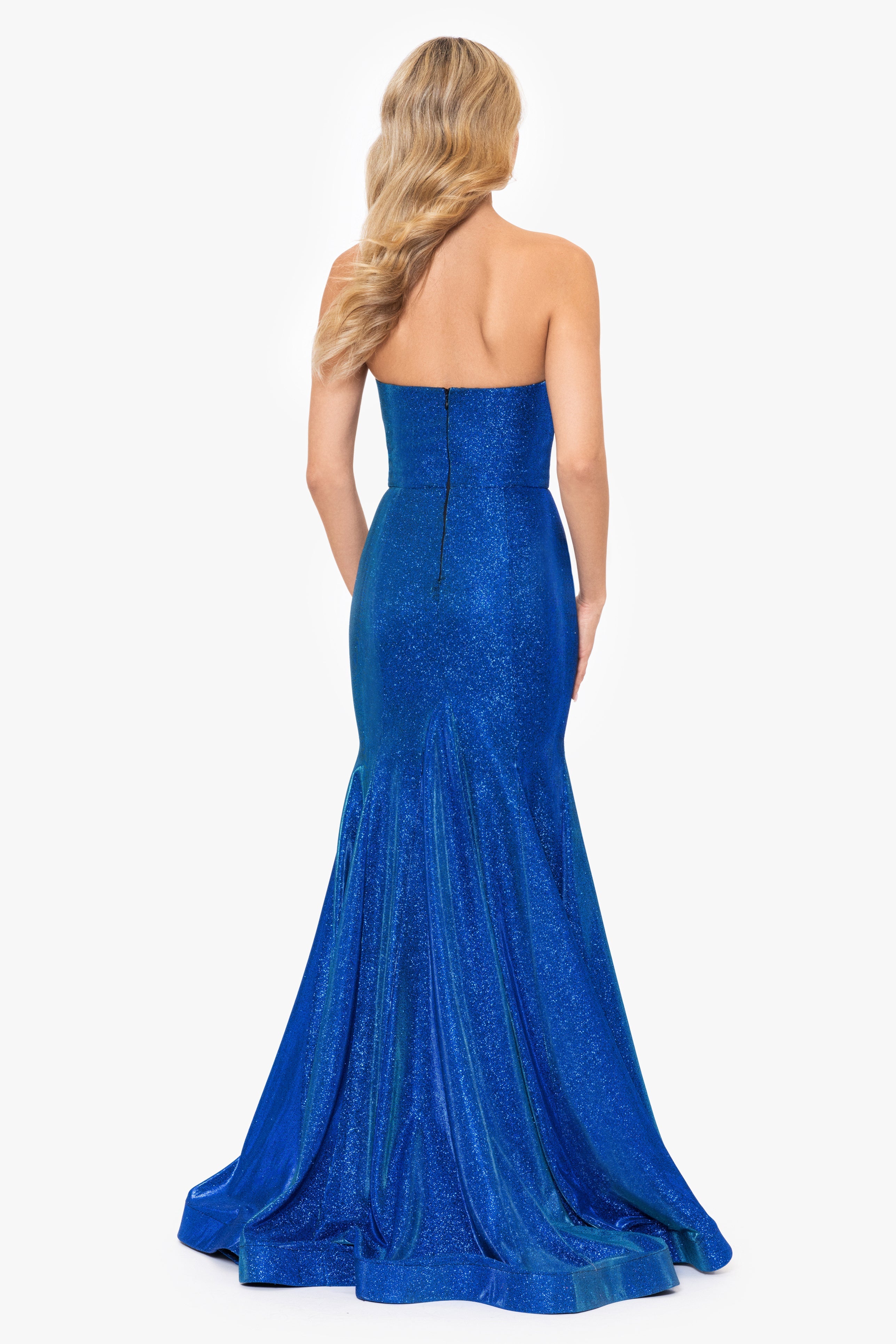 Monroe Long Metallic Glitter Mermaid Dress